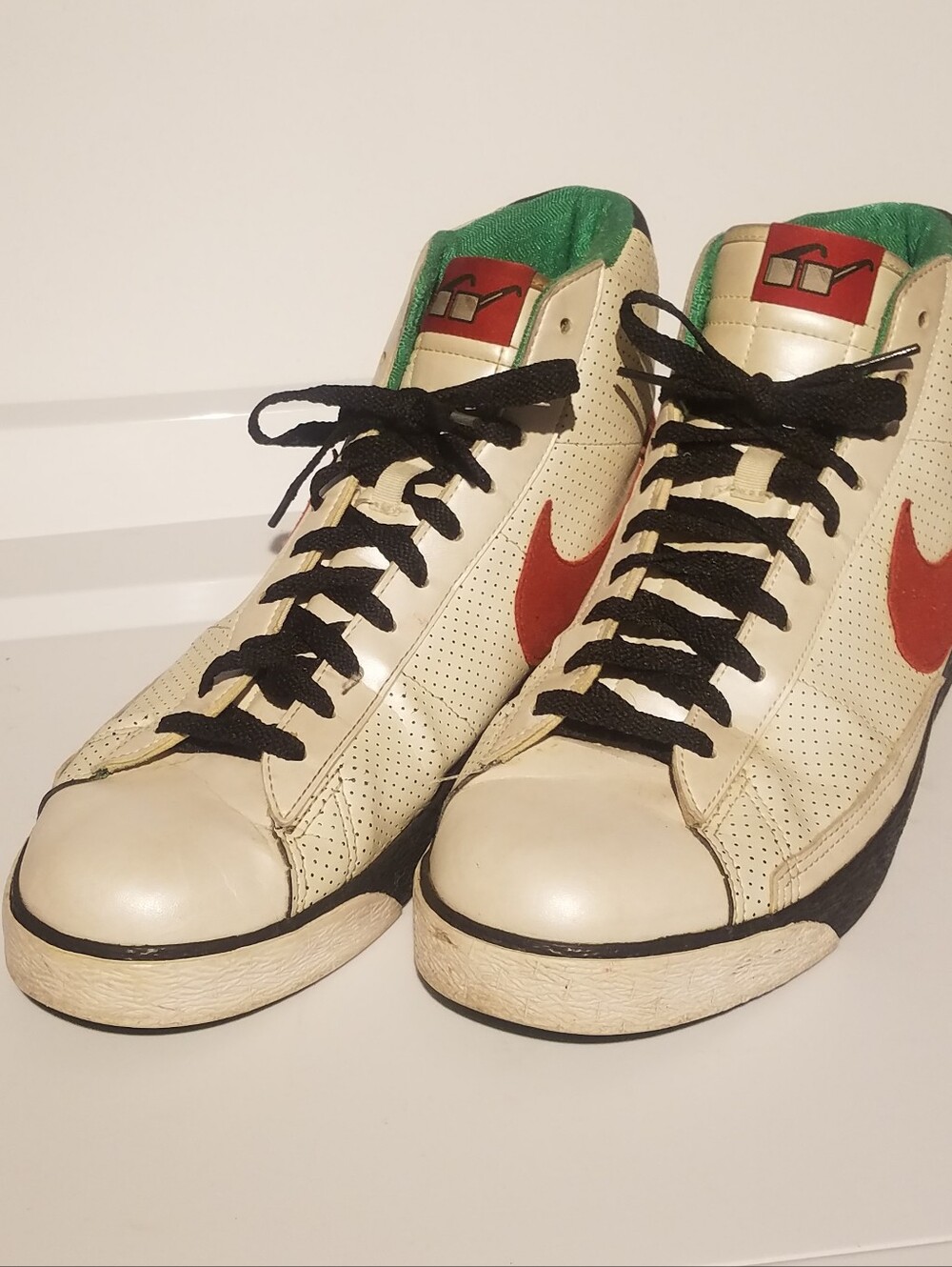Rare Nike Brooklyn Blazer White Red Shoes Sneakers Size 12